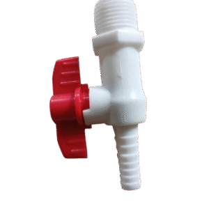 Gas Hose Nipple with Valve (Threaded)