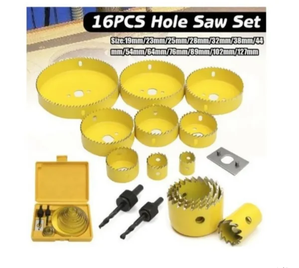 16pcs Hole Saw Set - Image 2